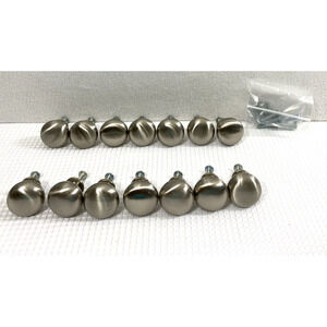 14 Silver Metal Cabinet Knobs Dresser Drawer Door Pull‎ Handles Home Decor